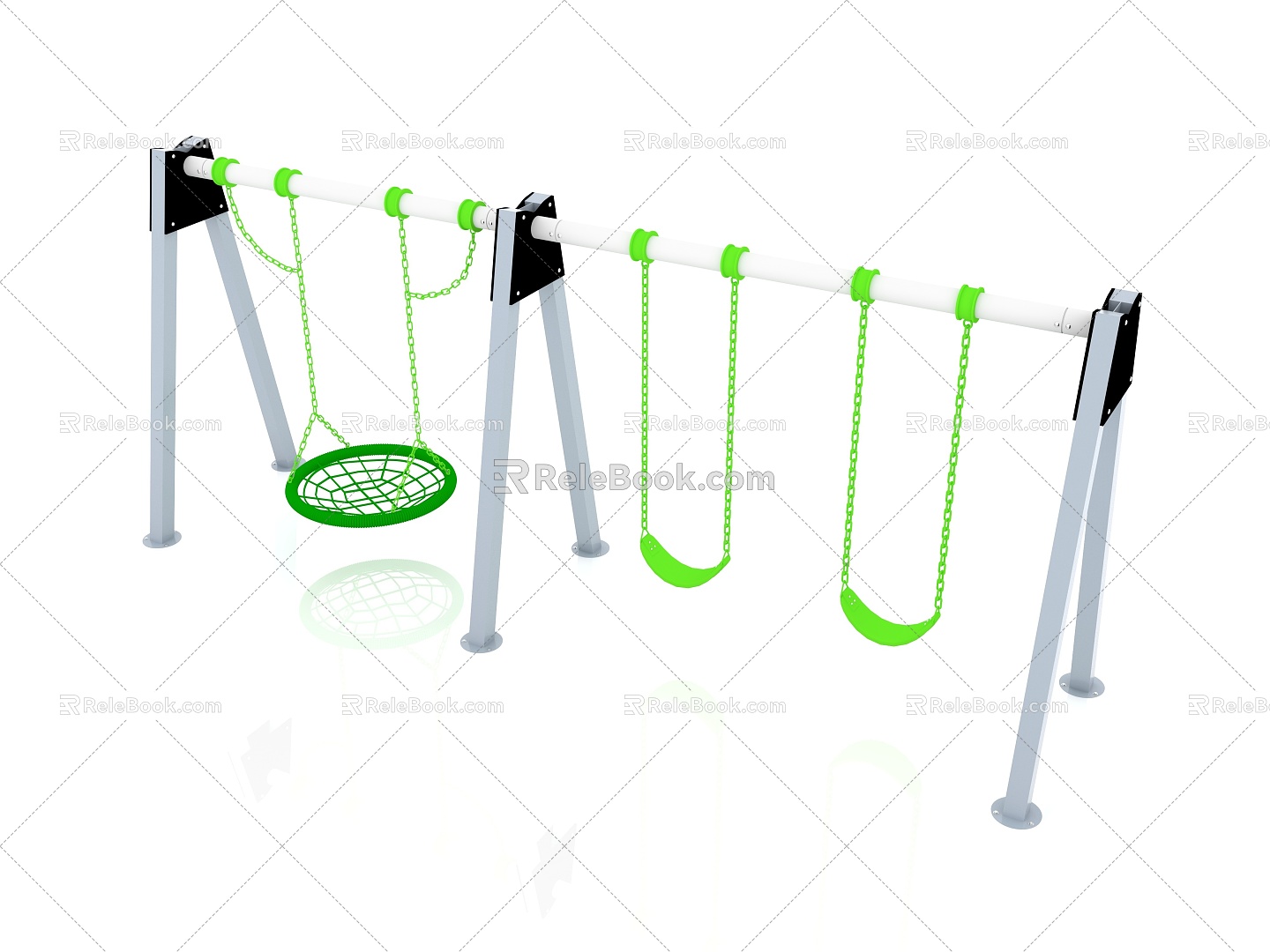 Children's Swing Outdoor Swing Swing Rack Swing Site Swing 3d model