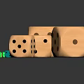 Modern Dice Color 3d model