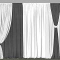 Modern Curtains 3d model