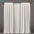 White Curtain With Lightweight Flowy Fabric And Simple Design For Elegant Home Window Decor