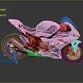 Sleek Silver BMW Motorcycle With Black Accents Red Stripes And Sporty Design