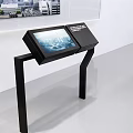 Modern All-in-One Simple Technology All-in-One Touch Screen Display 3d model