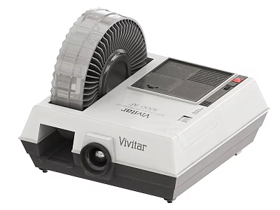 Vivitar 3000 Office Projector With Reel And Vintage Design For Presentations 3d model