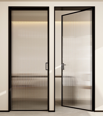 Modern swing door Changhong glass single door glass door bathroom door kitchen door sliding door sliding door sliding door 3d model