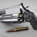 caliber revolver 3d model