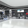 Spyder Clothing Store Interior With Mannequins Displayed Apparel And Digital Screen