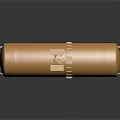 Detailed Golden Oil Tanker Model With Wheels Ladder And Reflective Surface