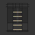 Iron frame large iron frame iron frame house factory industrial iron frame iron ladder rigid ladder work frame rigid scaffold 3d model
