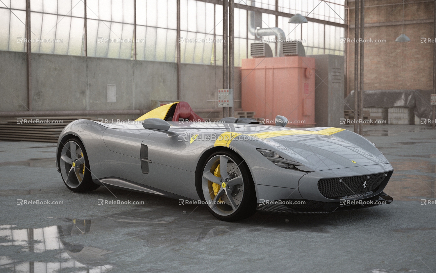 sports car Ferrari Ferrari Monza SP1 Supercar Retro sports car 3d model