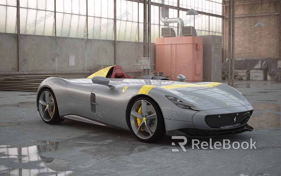 sports car Ferrari Ferrari Monza SP1 Supercar Retro sports car model