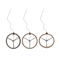 Modern Floor Lamp With Circular Light Ring And Wooden Tripod Stand Design