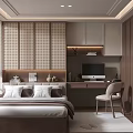Modern Tatami Bedroom Interior Design With Wooden Desk Chair Wall Paneling And Blinds