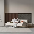 Modern double sofa 3d model
