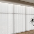 3 House Silent Wind Dreamy Curtain Dreamy Curtain Dreamy Curtain Covered by Dreamy Blinds Dreamy Curtain Transparent Curtain 3d model