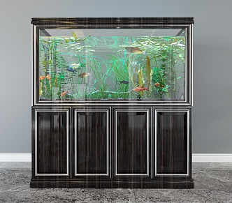 New Chinese Fish Tank 3d model