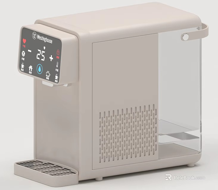 Brentwood Modern Water Dispenser With Digital Display Temperature Control And Transparent Tank 3d model 