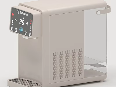 Brentwood Modern Water Dispenser With Digital Display Temperature Control And Transparent Tank 3d model