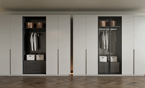 wardrobe glass wardrobe decoration wardrobe 3d model