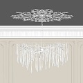 French Chandelier Hall Chandelier Crystal Chandelier Art Chandelier Decorative Chandelier Light Luxury Chandelier 3d model