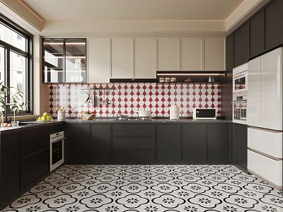 French Middle Style Kitchen model