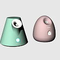 Light Green And Pink Household Humidifiers With Modern Design And User Friendly Controls