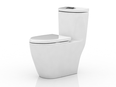 Modern toilet seat 3d model