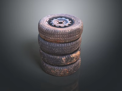 Modern tires Vehicle tires Heavy-duty car tires 3d model