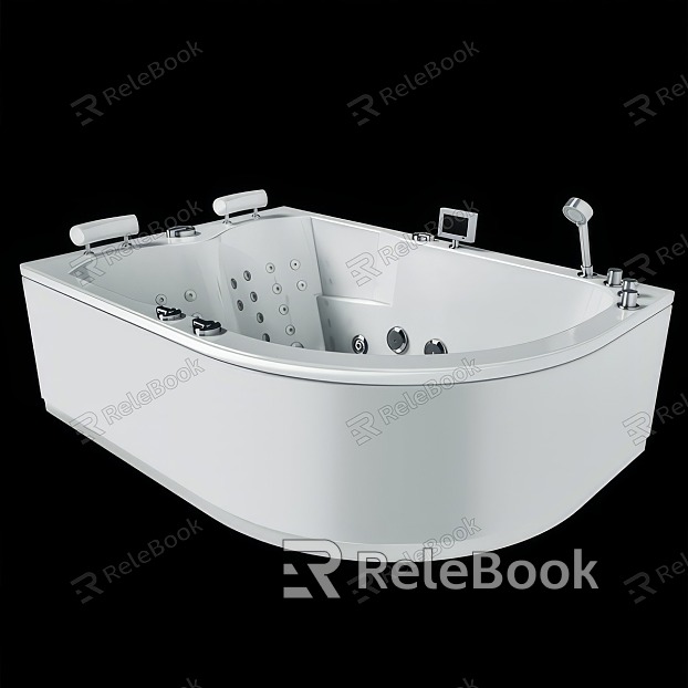 modern jacuzzi corner bathtub model