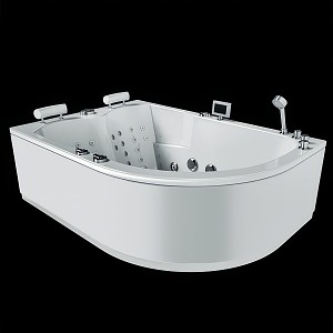 modern jacuzzi corner bathtub 3d model