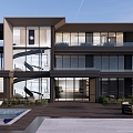 Concept Design of Modern Three-storey Villa 3d model