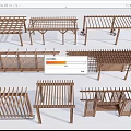 Various Wooden Pergola Designs With Lattice Tops And Slatted Structures
