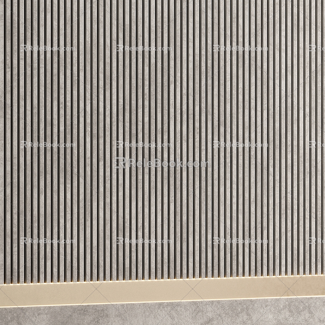 Modern background wall 3d model