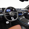 Mercedes-Benz car engine can open the trunk can open high-precision interior 3d model