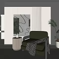 Single sofa 3d model