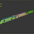 Train Light Rail Metro High Speed Rail EMU Train High Speed Train High Speed Train High Speed Locomotive EMU 3d model