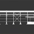 Modern Industrial Building Steel Frame Structure With Supporting Columns And Beams
