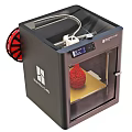 Modern Desktop 3D Printer Printing Red Vase In Enclosed Chamber 3d model
