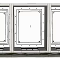 New Chinese-style Ceiling No Main Lamp Ceiling Double Eyelid Ceiling 3d model