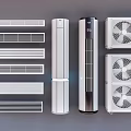 Modern Linear and Grille Air Conditioner Vents for Home Interior Use