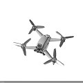 Smart Drone With White Body Four Rotors And HD Camera For Aerial Photography
