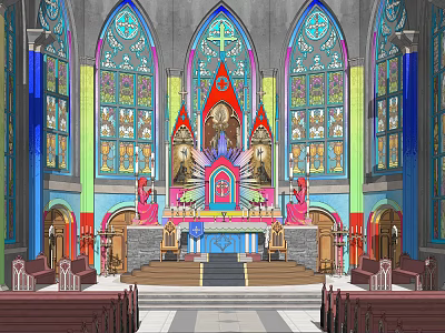 Churchum Hall 3d model