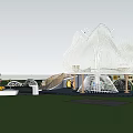 Modern Garden Landscape Design with Winding Paths Circular Seating and Decorative Water Features