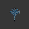 Blue And White Camouflage Military Fighter Jet With Aerodynamic Design And Detailed Features