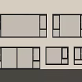 Modern windows casement windows floor-to-ceiling windows bay windows doors and windows balcony windows 3d model