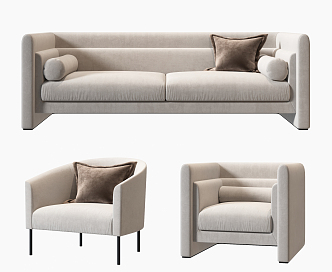 Modern Combination Sofa 3d model