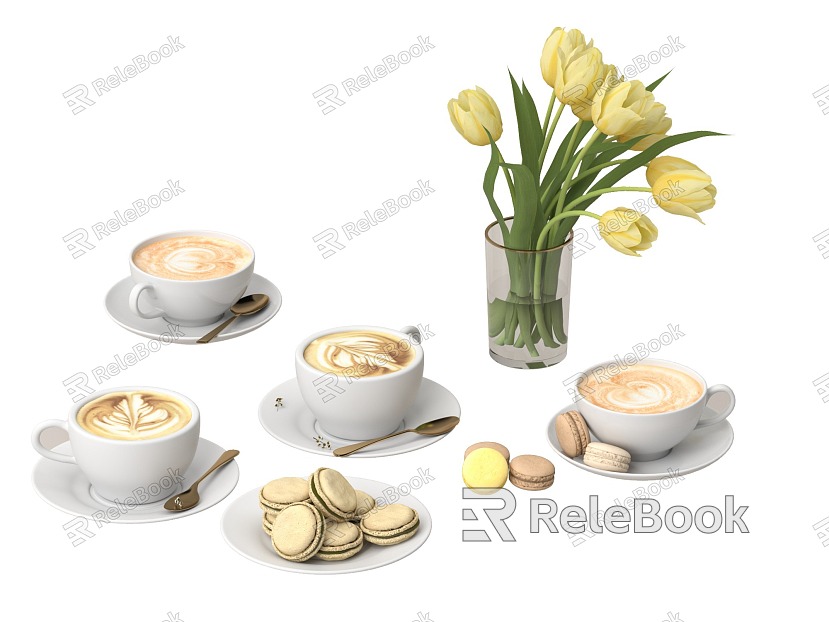 Coffee Coffee Cup Cup Cup Decorations model