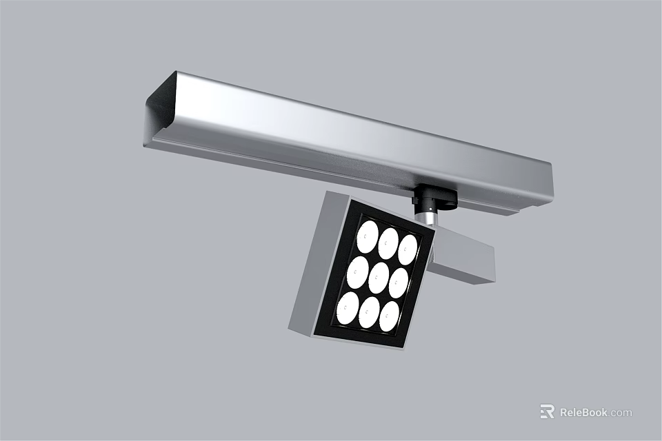 Modern LED Downlight Spotlight With Metal Frame And Multiple Bulbs For Indoor Lighting 3d model 