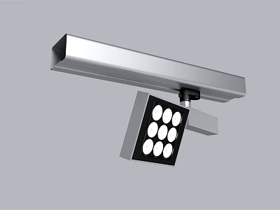 Modern LED Downlight Spotlight With Metal Frame And Multiple Bulbs For Indoor Lighting 3d model