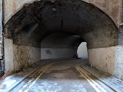 modern tunnel culvert underground tunnel 3d model