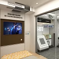 Hisense Central Air Conditioning Store Front Desk with Showroom Display and Modern Exhibition Area